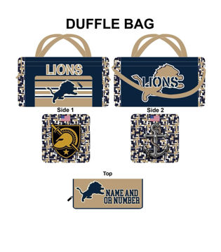 Picture of Lions CUSTOM DUFFLE BAG