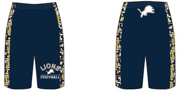 Picture of Custom Lions Football Shorts