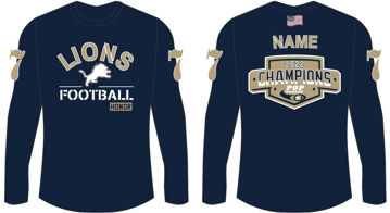 Picture of Custom Lions Championship Performance Long Sleeve  Shirt