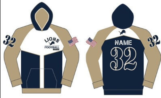 Picture of 2023 Custom Lions Lightweight  Hoodie -